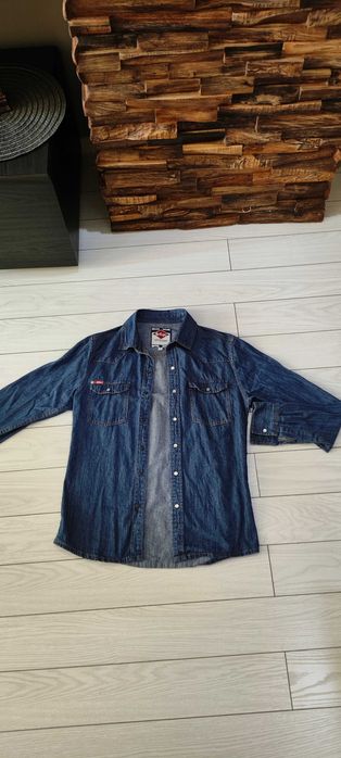 Риза от син деним lee cooper