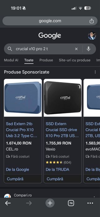 Vand SSD Crucial X10 Pro 2 Tb