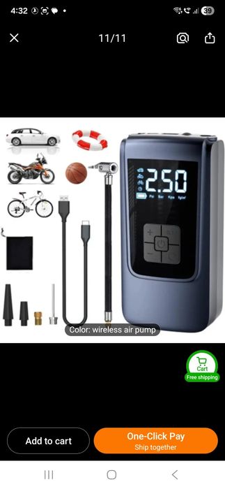 Compresor auto portabil reincarcabil nou sigilat