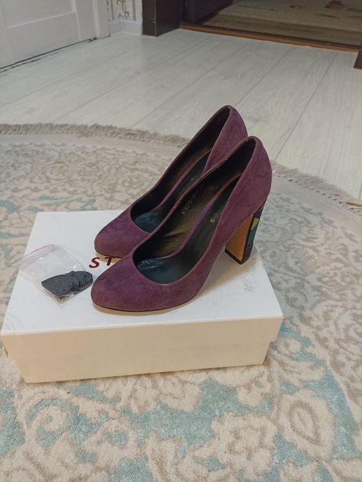 Туфли натуральная замша