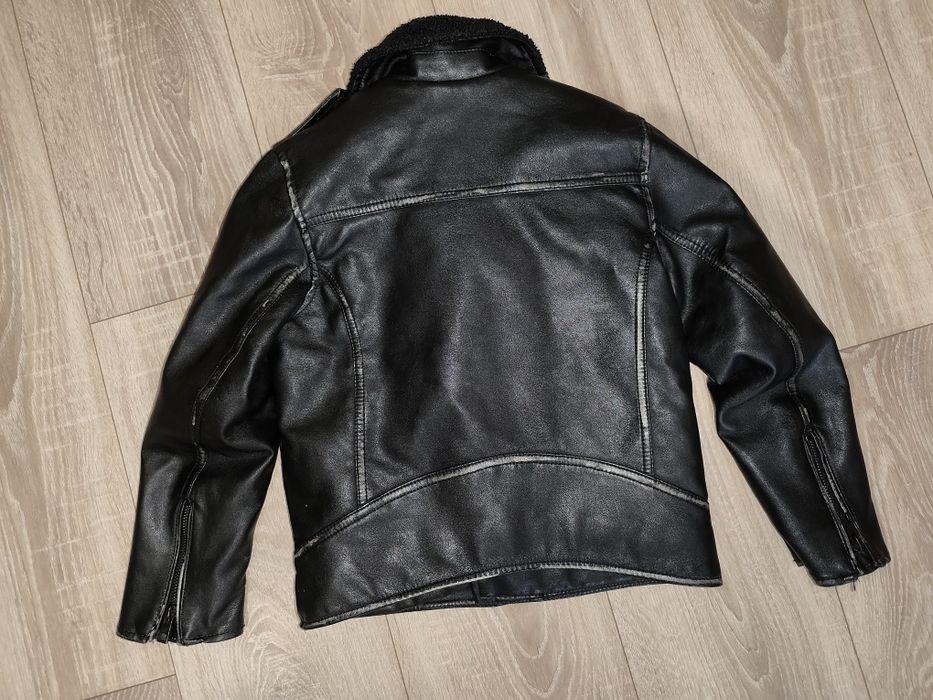 Зимно кожено яке на Zara