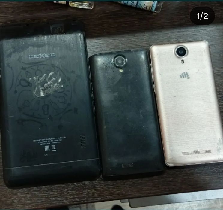 Два телефона и планшет на запчасти