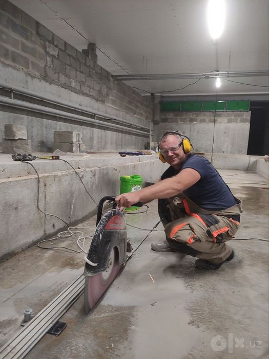 Beton kesish . Beton buzush