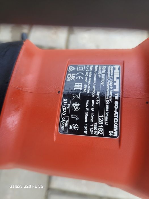 Rotopercutor Hilti TE 60,ca nou
