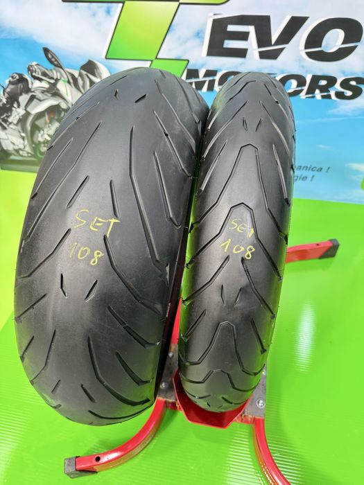 Set Anvelope Moto 120 70 17 si 180 55 17 Pirelli Angel ST 2022 Set108