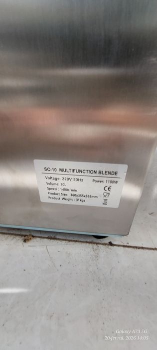 Chopper Gõsht Drabilka(10L) Misrofka Professional ARGINALI OPTOM NARX