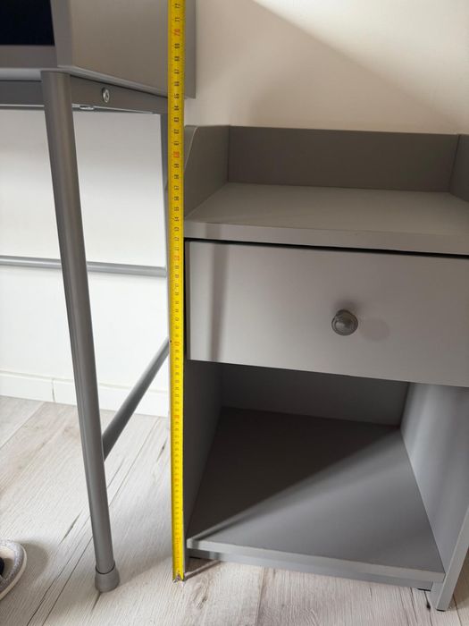 Noptieră IKEA Hemnes Gri cu Sertar – Stare Excelentă