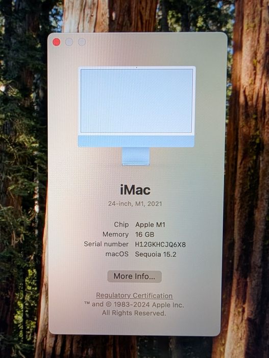 iMac 24" (2021) cu procesor Apple M1, 24", Retina 4.5K, 16GB, 256GB