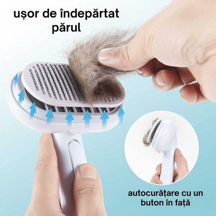Perie profesională 5-în-1 pentru câini și pisici