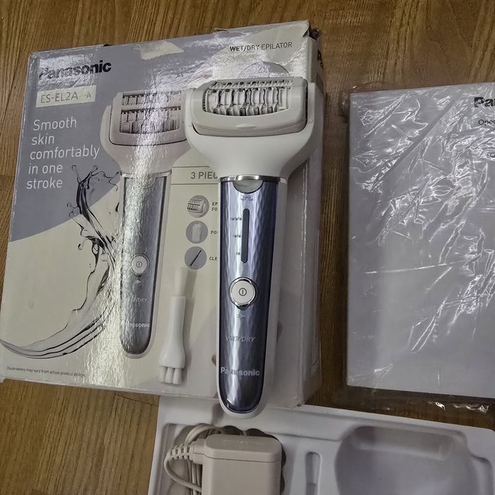 Epilator Panasonic ES-EL2A-A503, Umed/uscat, 3 viteze, Autonomie 30 mi
