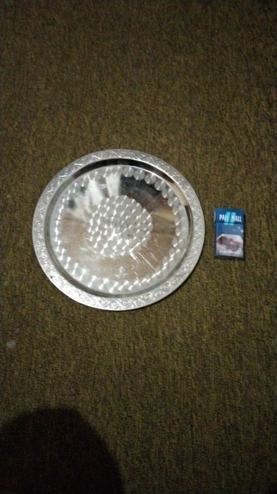 Мельхиоровый поднос советского периода.