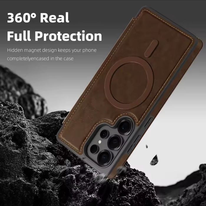 Vând husa din piele naturala pentru Samsung galaxy s25 plus
