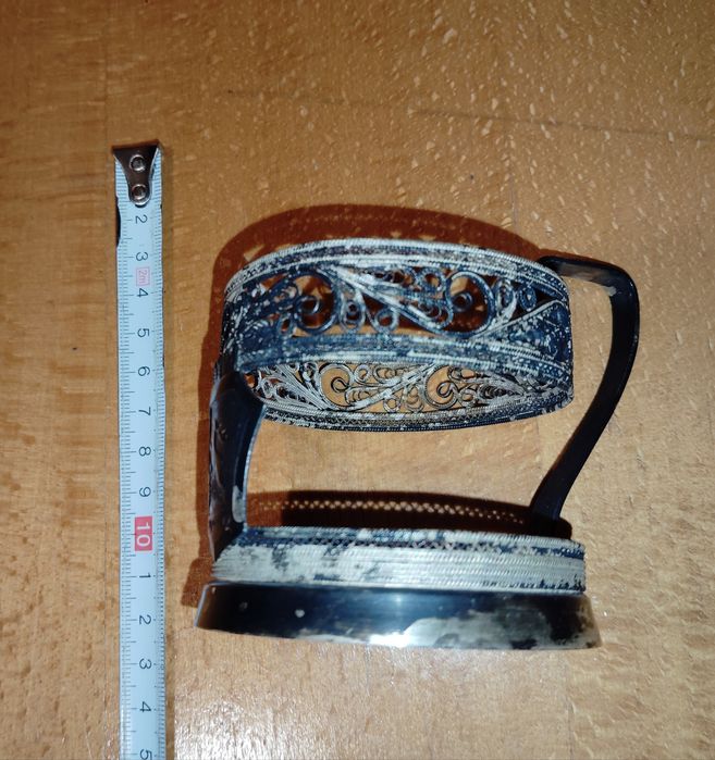 Посребрен подстакан 3 бр, чаша