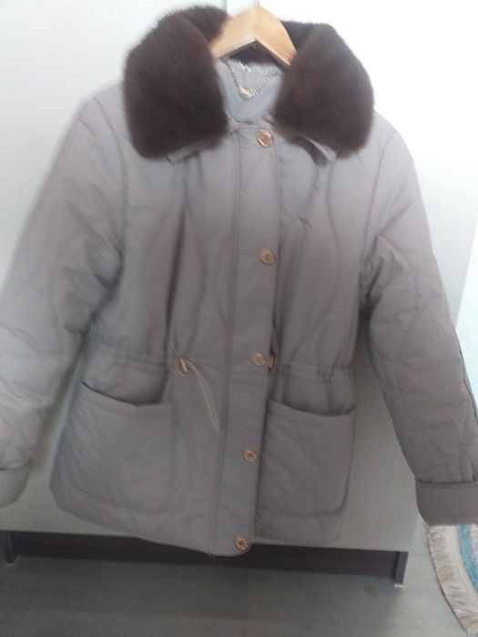Куртка  новая норка воротник