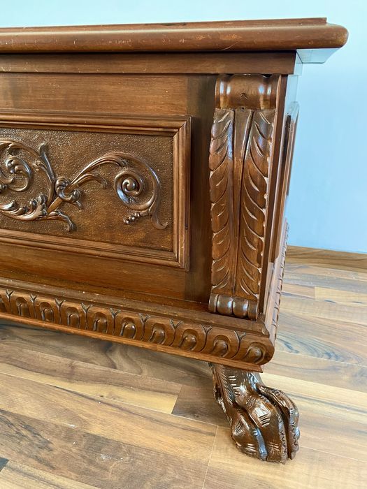 Cufar Lada Lemn Masiv Gheare Leu Vintage