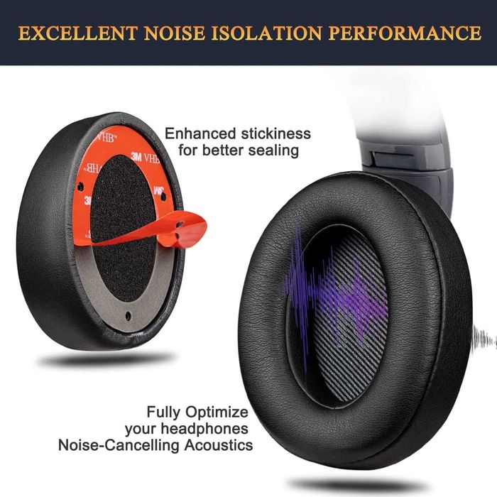 Set 2 bureti pentru casti JBL V700BT / EVEREST 700, Spuma cu memorie