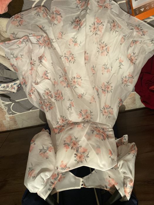 Пышное цветочное платье