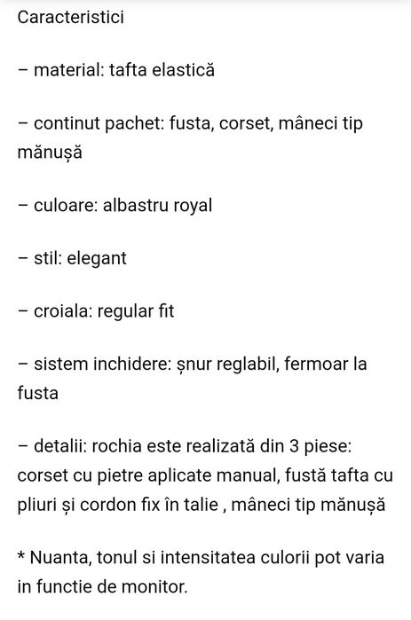 Rochie de seară Mărimea M