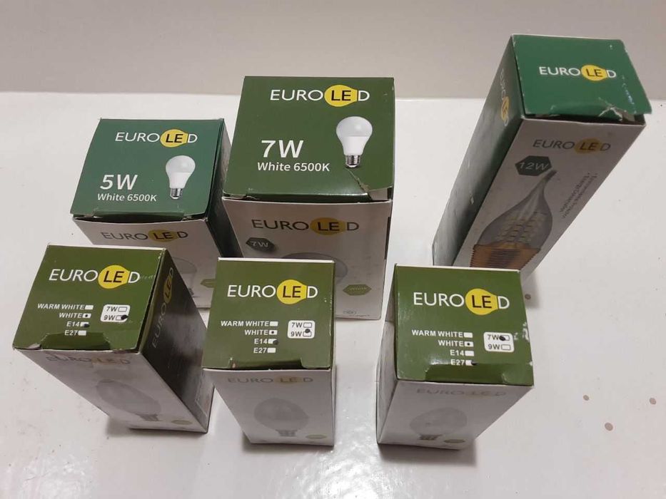 лампочки  EURO LED все виды ламп 5W, 7W, 9 W , 12 W