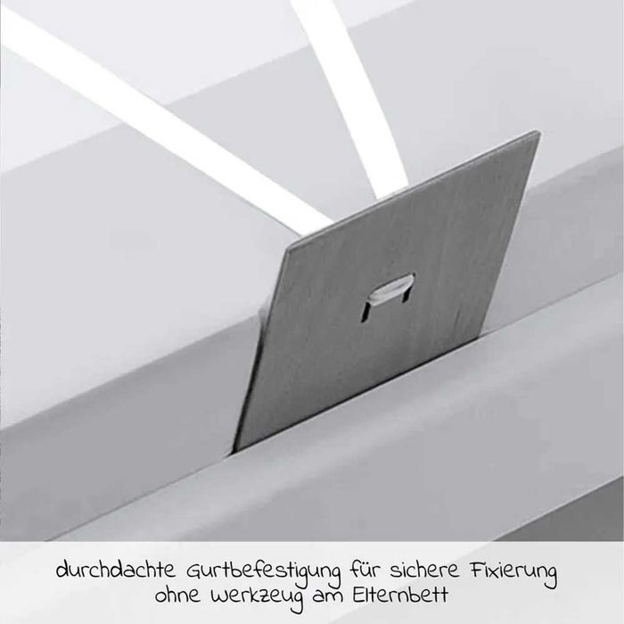 Бебешки кош за спане, странична бебешка кошара, предпазна преграда за