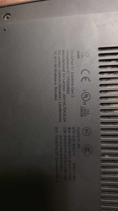 Lenovo ThinkPad X1 EXTREME I7-10750H Gen-3