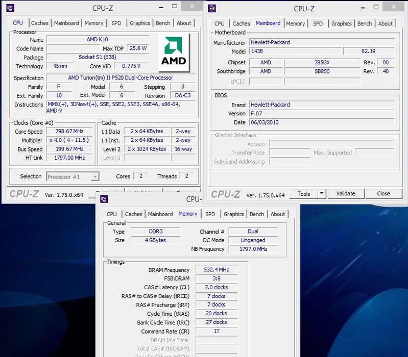 Laptop 15.6" HP G62-a12SO
