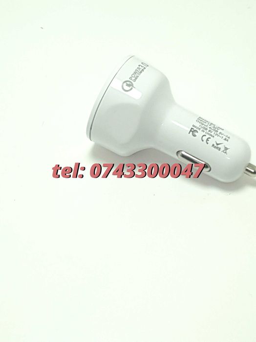 Incarcator Masina Auto 4 Porturi Bricheta Usb Qc Incarcare Rapida