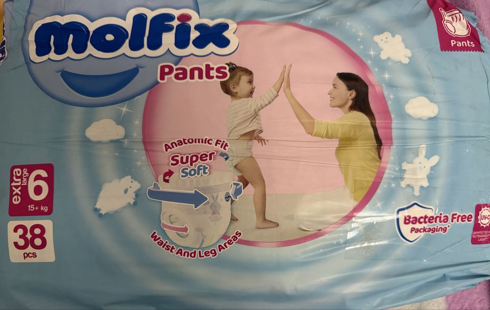 Molfix 6 памперсы трусики