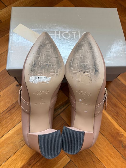 Дамски обувки на ток – Hotic – естествена кожа – 37 номер