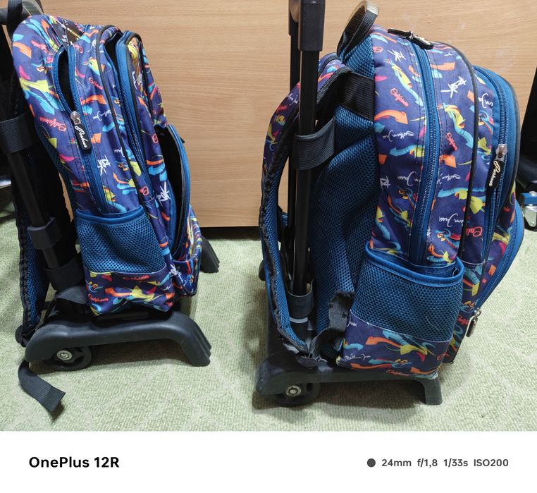 Vănd ghiozdan detașabil de suportul cu roți