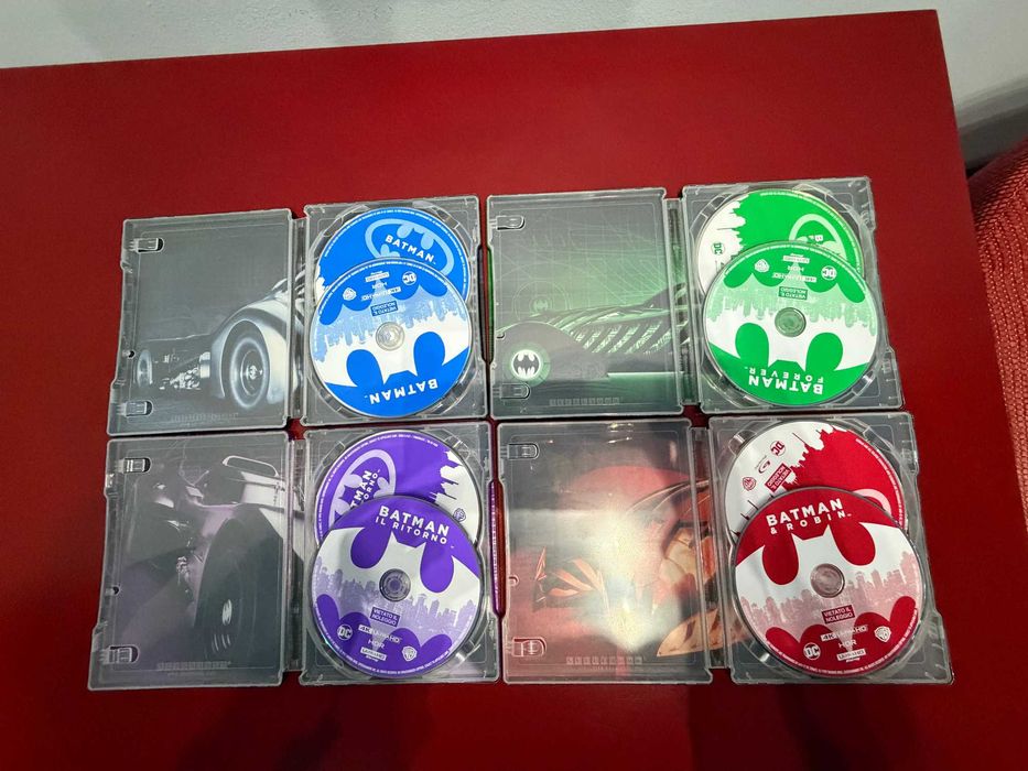 colectia BATMAN si The Dark Knight (DVD , steelbook 4k si bluray)
