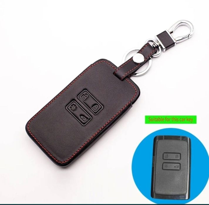 Husa din piele pentru cartele, cheie gama Dacia-Renault.