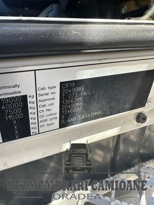 Cabina Scania topline EURO5/6 CR19 2049986