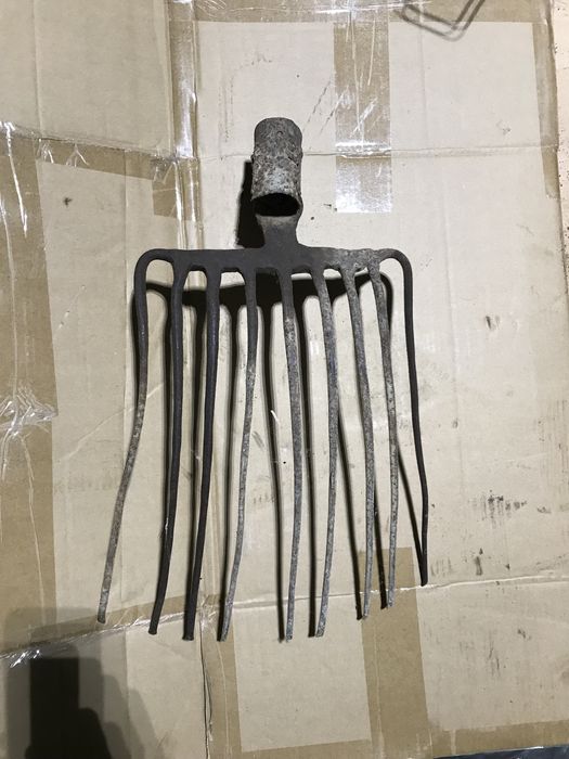 Furca Metalica  9 Coarne Veche-Vintage