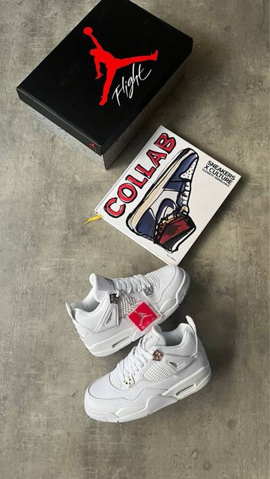 Air Jordan 4 Retro “Metallic White Silver”