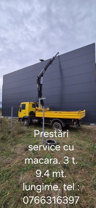 Închiriez Camion basculabil cu Macara.
