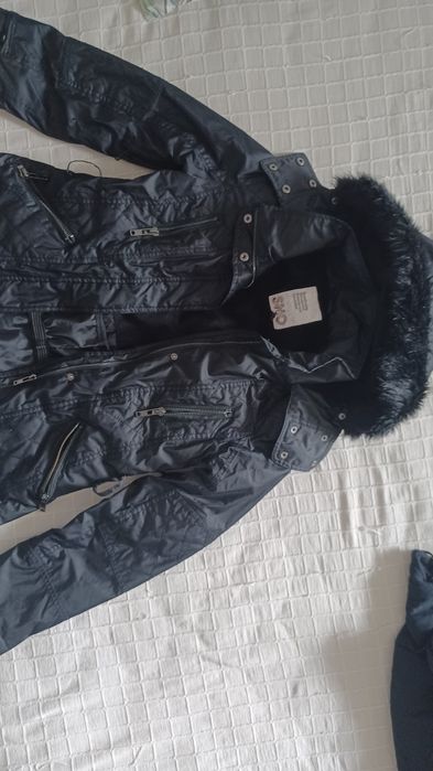 Страхотно топло зимно водоустойчиво черно дамско яке