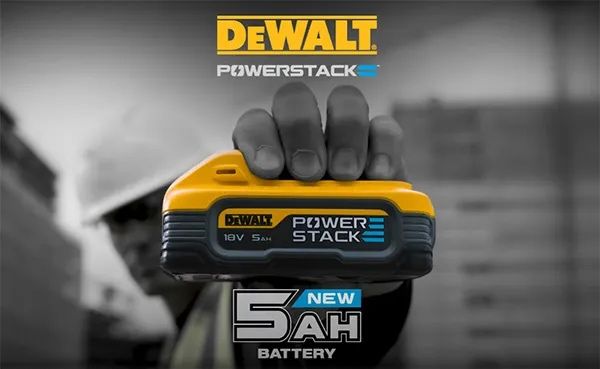 Новата DeWALT 5Ah 18V PowerStack Батерия DCBP518