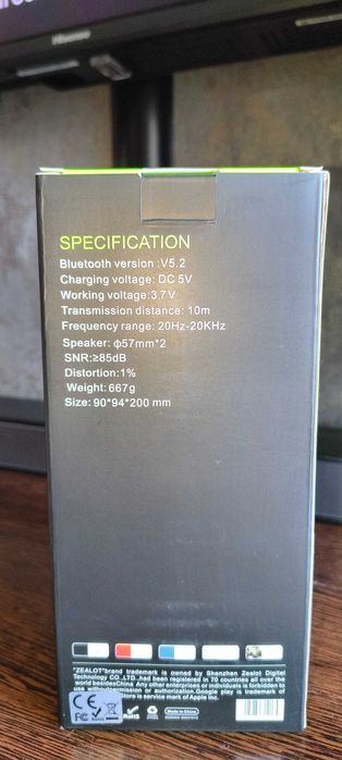 Vand boxă wireless Zealot