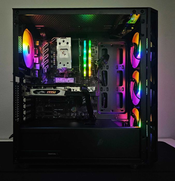 RX 6600 8GB, Ryzen 5 5500, 16GB RAM, Гаранция! Геймърски компютър!