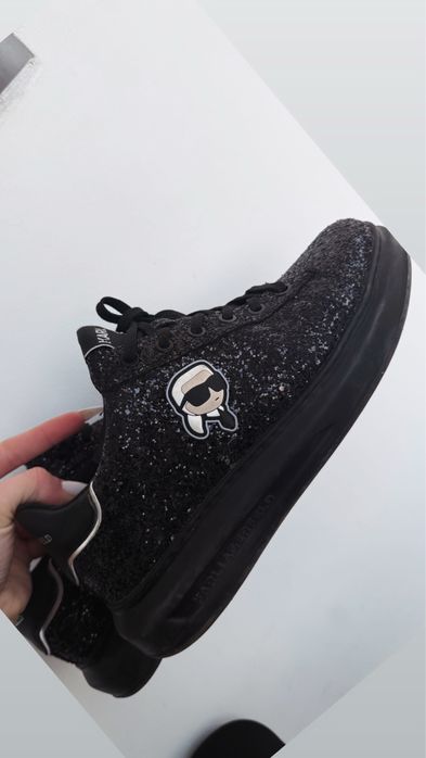 Karl lagerfeld kapri black glitter