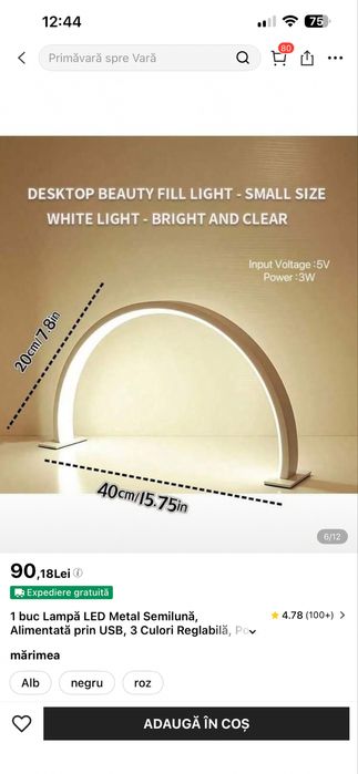Lampa LED manichiura