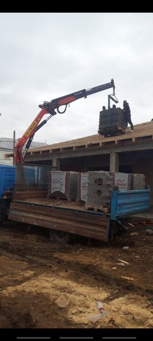 Transport cu macara  si basculabil