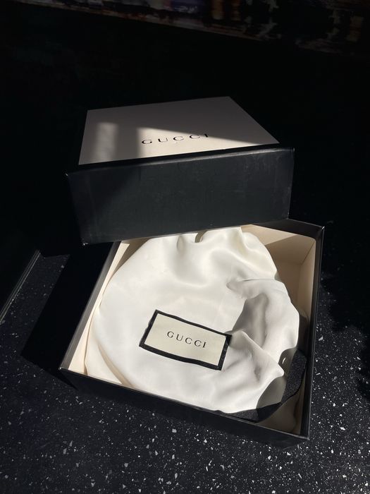 Curea GUCCI originala - 105cm - piele neagra cu monograma