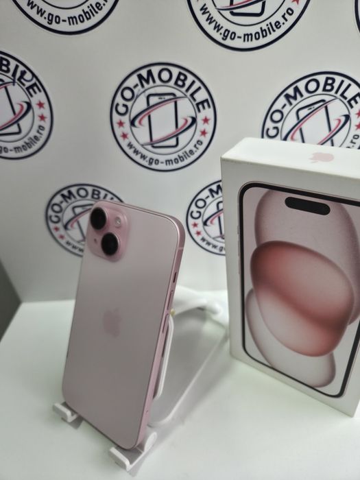 Iphone 15  - Roz - 100% Baterie - Impecabil - Garantie