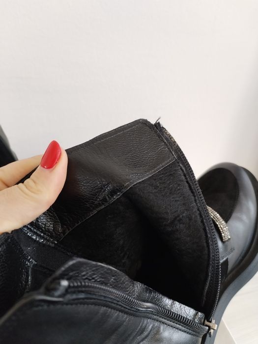 Дамски боти естествена кожа 39 номер