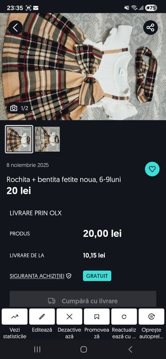 Combinezon plusat roz bebelusi fetite 0-3luni