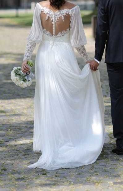 Vand Rochie mireasa din matase
