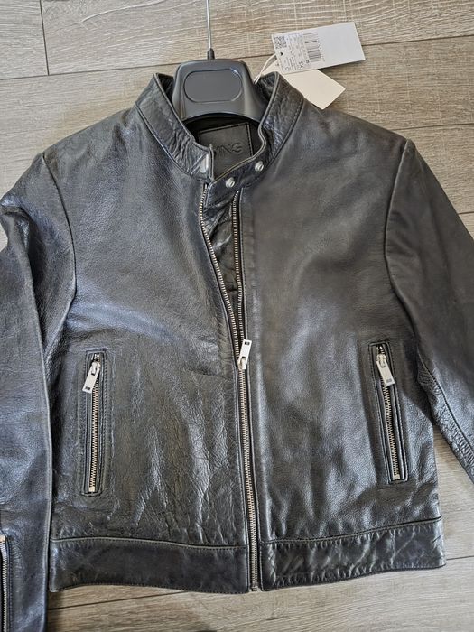 Кожено яке Mango xs