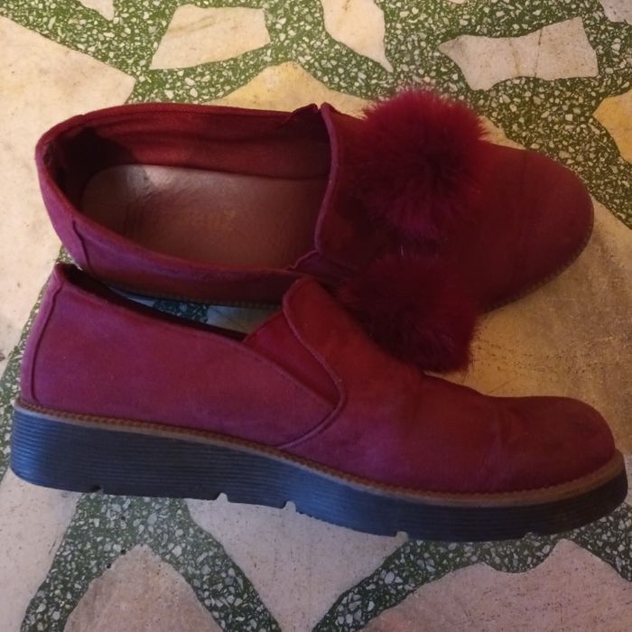 Обувки велур дамски